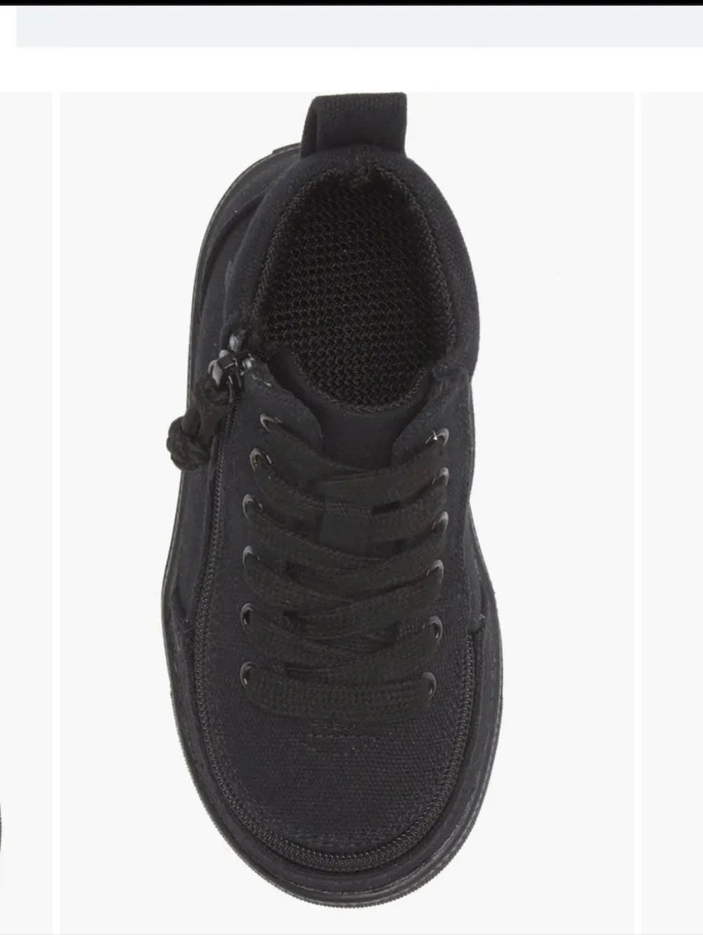 BILLY  Black to the Floor Classic Lace High  Tennis Shoes Size 4 Youth‎